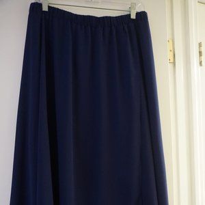 Blue Asymmetrical Wrap Skirt, Express, Size M